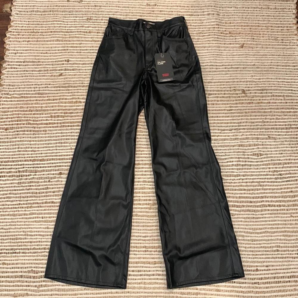 Faux leather Levi’s 70’s flare